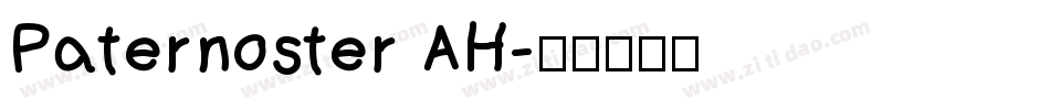 Paternoster AH字体转换